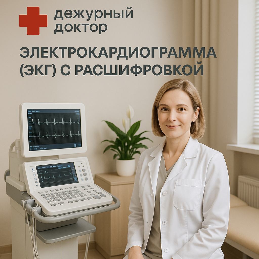 Электрокардиограмма (ЭКГ) с расшифровкой